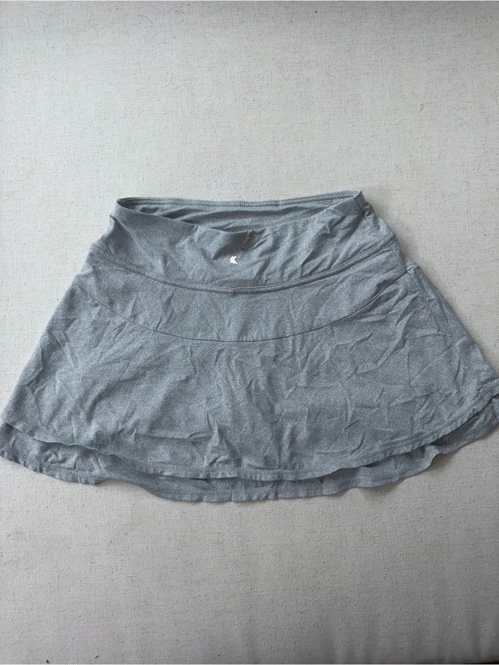 Kyodan Gray Layered Skirted Active Skort